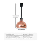 GobekUsa Electric Food Heat Lamp: Telescopic Pendant Light for Restaurant's Kitchen Fixtures