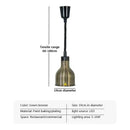 GobekUsa Electric Heat Lamp Telescopic Food Preservation Pendant Light for Restaurants