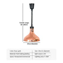 GobekUsa Electric Heat Lamp Telescopic Food Preservation Pendant Light for Restaurants