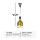 GobekUsa Electric Heat Lamp Telescopic Food Preservation Pendant Light for Restaurants