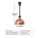 GobekUsa Electric Heat Lamp Telescopic Food Preservation Pendant Light for Restaurants