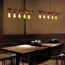 GobekUsa Rustic 5-Light Guitar Pendant Industrial Fixture – Perfect for Restaurant Island Lighting