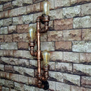 GobekUsa Industrial Iron Pipe Wall Sconce: Loft Decor, Steampunk Lamp for Living Room