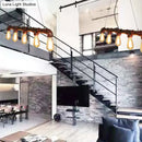 GobekUsa Industrial Rustic Water Pipe Island Chandelier Light Fixture