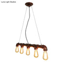 GobekUsa Industrial Rustic Water Pipe Island Chandelier Light Fixture