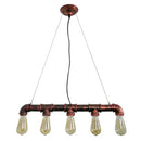 GobekUsa Industrial Rustic Water Pipe Island Chandelier Light Fixture