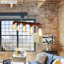 GobekUsa Industrial Rustic Water Pipe Island Chandelier Light Fixture
