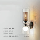 GobekUsa Double Head Iron Net Glass Wall Lamp for Modern Lighting Home Decor