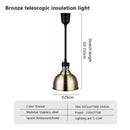 GobekUsa Industrial Electric Heat Lamp for Food Heating Chandeliers