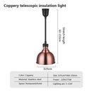 GobekUsa Industrial Electric Heat Lamp for Food Heating Chandeliers