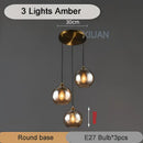 GobekUsa Industrial Glass Pendant Light for Dining Table, Kitchen, Bar, Office - E27