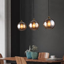GobekUsa Industrial Glass Pendant Light for Dining Table, Kitchen, Bar, Office - E27