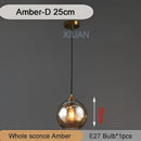 GobekUsa Industrial Glass Pendant Light for Dining Table, Kitchen, Bar, Office - E27
