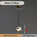 GobekUsa Industrial Glass Pendant Light for Dining Table, Kitchen, Bar, Office - E27