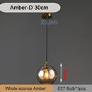 GobekUsa Industrial Glass Pendant Light for Dining Table, Kitchen, Bar, Office - E27