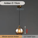 GobekUsa Industrial Glass Pendant Light for Dining Table, Kitchen, Bar, Office - E27