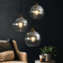 GobekUsa Industrial Glass Pendant Light for Dining Table, Kitchen, Bar, Office - E27