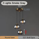 GobekUsa Industrial Glass Pendant Light for Dining Table, Kitchen, Bar, Office - E27