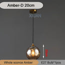 GobekUsa Industrial Glass Pendant Light for Dining Table, Kitchen, Bar, Office - E27