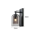 GobekUsa Industrial Glass Wall Lamps for Living Room Bedroom Aisle Staircase Decor