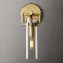 GobekUsa Industrial Glass Wall Lamp Retro Sconce for Bedroom Study Loft Dining Room