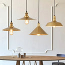 GobekUsa Gold Wrought Iron Chandelier Pendant Light, E27 LED, Nordic Retro Style