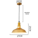 GobekUsa Gold Wrought Iron Chandelier Pendant Light, E27 LED, Nordic Retro Style