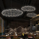 GobekUsa Cloud Pendant Lights: Industrial Loft Firefly Chandelier for Living Room, Bedroom, Staircase