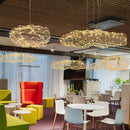 GobekUsa Cloud Pendant Lights: Industrial Loft Firefly Chandelier for Living Room, Bedroom, Staircase