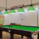 GobekUsa Industrial Conical Metal Billiard Lamp with Country Club Island Light & Rolled Edge