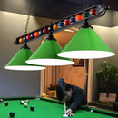 GobekUsa Industrial Conical Metal Billiard Lamp with Country Club Island Light & Rolled Edge