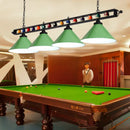 GobekUsa Industrial Conical Metal Billiard Lamp with Country Club Island Light & Rolled Edge
