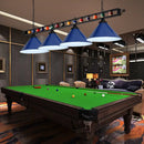 GobekUsa Industrial Conical Metal Billiard Lamp with Country Club Island Light & Rolled Edge