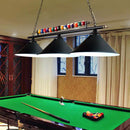 GobekUsa Industrial Conical Metal Billiard Lamp with Country Club Island Light & Rolled Edge
