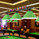 GobekUsa Industrial Conical Metal Billiard Lamp with Country Club Island Light & Rolled Edge