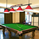 GobekUsa Industrial Conical Metal Billiard Lamp with Country Club Island Light & Rolled Edge