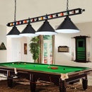 GobekUsa Industrial Conical Metal Billiard Lamp with Country Club Island Light & Rolled Edge