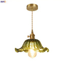 GobekUsa Glass Industrial Pendant Light: Loft Style Fixture with Copper Socket for Home Decor