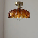 GobekUsa Glass Industrial Pendant Light: Loft Style Fixture with Copper Socket for Home Decor