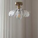 GobekUsa Glass Industrial Pendant Light: Loft Style Fixture with Copper Socket for Home Decor