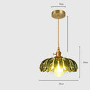 GobekUsa Glass Industrial Pendant Light: Loft Style Fixture with Copper Socket for Home Decor