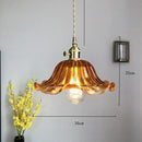 GobekUsa Glass Industrial Pendant Light: Loft Style Fixture with Copper Socket for Home Decor