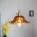 GobekUsa Glass Industrial Pendant Light: Loft Style Fixture with Copper Socket for Home Decor