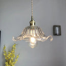 GobekUsa Glass Industrial Pendant Light: Loft Style Fixture with Copper Socket for Home Decor