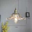 GobekUsa Glass Industrial Pendant Light: Loft Style Fixture with Copper Socket for Home Decor