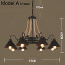 GobekUsa Industrial Hemp Rope Pendant Light with Iron Lampshade