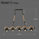 GobekUsa Industrial Hemp Rope Pendant Light Chandelier LED for Home Restaurant Kitchen