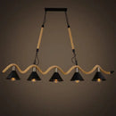 GobekUsa Industrial Hemp Rope Pendant Light Chandelier LED for Home Restaurant Kitchen