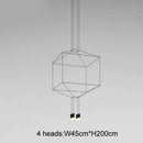 GobekUsa Industrial Iron Art LED Pendant Light - Black Minimalist Wall Lamp