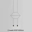 GobekUsa Industrial Iron Art LED Pendant Light - Black Minimalist Wall Lamp